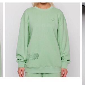 Samii Ryan SMILEY Connection Crewneck light Green size Small
